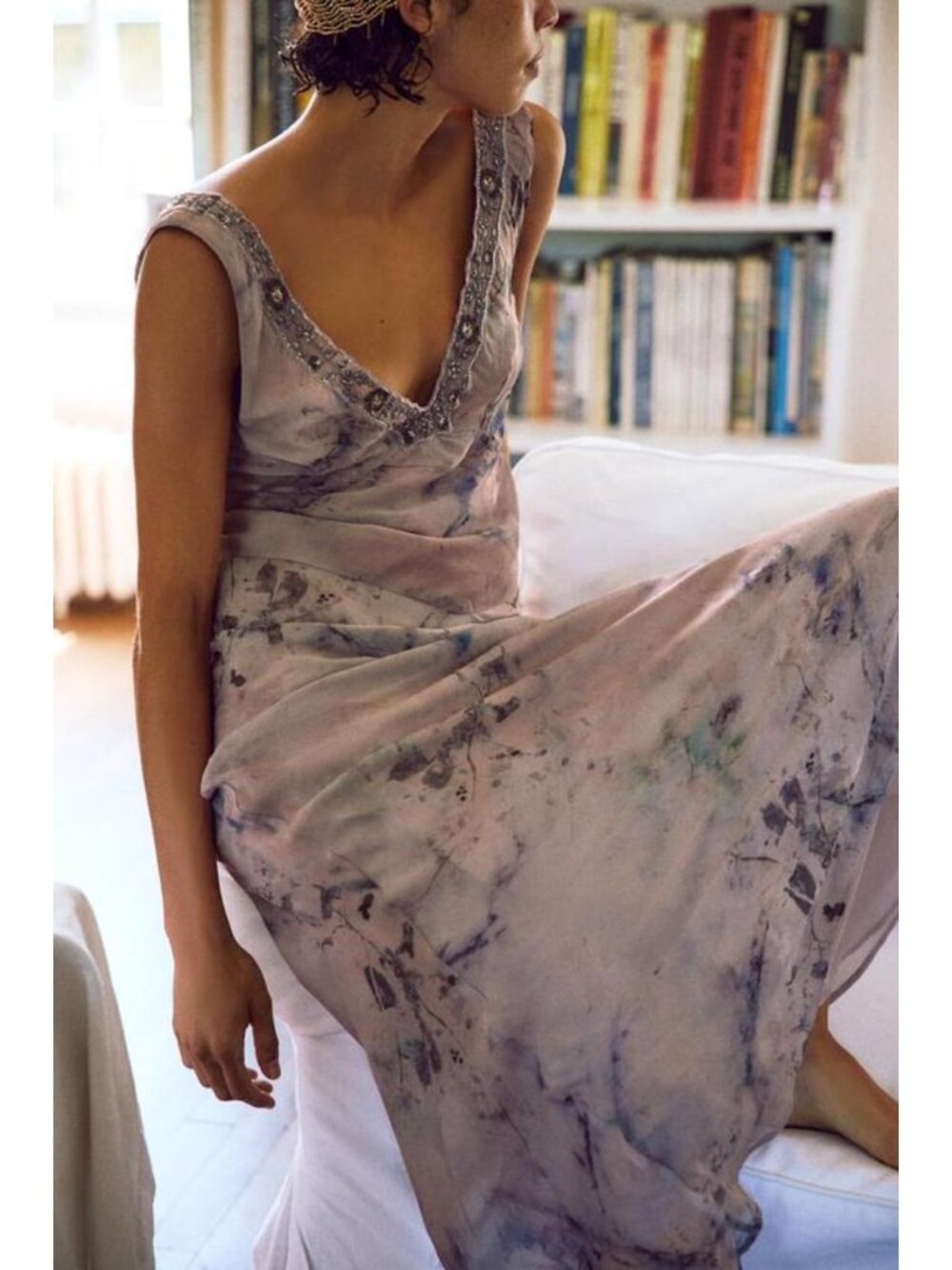 ZARA LONG EMBROIDERED PRINTED DRESS 1377/123/926